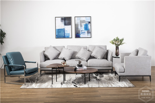 皮布组合式沙发