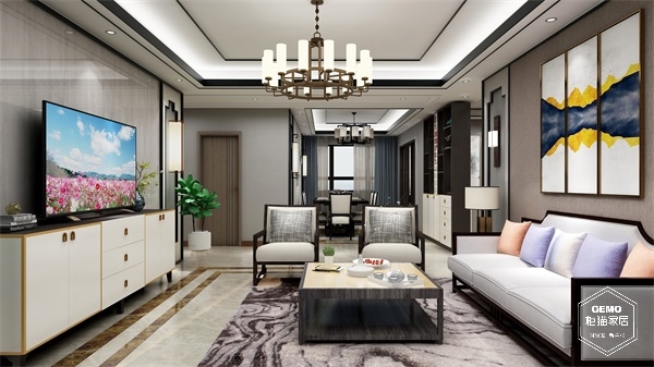 柜猫家居新中式沙发