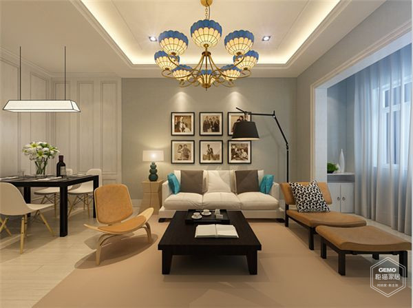 小美式客厅设计