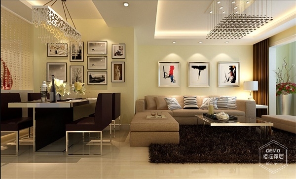 围合式客厅装修