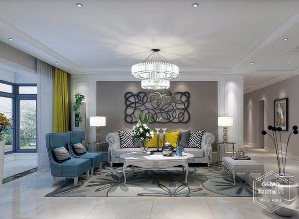 围合式客厅装修