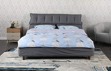 现代简约可拆洗布艺床8189