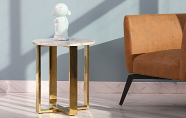 简约铁艺大理石CT-341角几