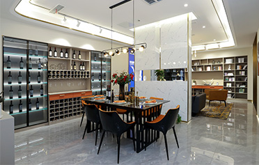 现代风格开放式酒柜效果图